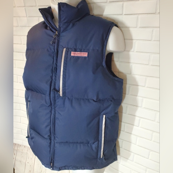 Vineyard Vines Martha's Vineyard Navy Goose Down Vest - Picture 3 of 8